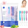 PZCC spazzolini usa e getta con dentifricio,5in1 Mini Spazzolino-Filo Interdentale- Raschietto Lingua-Stuzzicadenti-Dentifricio Pre-Rivestito Adatto per viaggi e uso all'aperto (26 articoli)