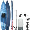 AQUASTIC Tavola gonfiabile da 350 cm, con sedile per kayak, pagaia, pompa e zaino