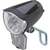 Prophete 70 Lux, con Interruttore on/off, con luci di Posizione e sensore Automatico, Riflettore a Scomparsa e Nirosta Titolare, per mozzi e Lato Dynamo LED della Luce del Faro, Nero, L
