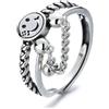 Gu Feng Anello S925 in argento sterling nappa anello cavo di lusso