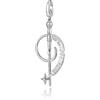 FANCIME Harry Potter x Collaboration - Harry Potter Wand Charm, Silver, Sterling Silver Charms Necklace Jewellery Gift for Women Girls