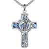 YFN Collana con ciondolo religioso in argento Sterling, gioiello regalo per uomo e donna, normale, Argento sterling, Non pietra preziosa