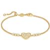 Nomination - Bracciale Donna Emosfere in Acciaio, Elegante, Gioiello con Chiusura Regolabile, Lunghezza Massima 20 cm, Idea Regalo (Cuore Oro Giallo)