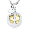 CELESTIA Collana Chiama Angeli, Richiamo degli Angeli Gravidanza Ciondolo con Portafortuna Quadrifoglio e Lunga Catenina, Regalo Donna Incinta Bebè