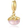 FANCIME Harry Potter x Collaboration - Bertie Bott's Beans Charm - Marshmallow Flavor, Sterling Silver Charms Necklace Jewellery Gift for Women Girls