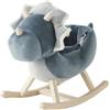NOUKIE'S - Dondolo dinosauro Ops - A partire da 12 mesi - Con cintura di sicurezza, blu