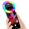 SBS Anello LED multicolore per smartphone, luce flash con regolazione dell'intensità, per TikTok, YouTube, Instagram, reel, selfie, vlog, cavo di ricarica USB incluso, luce multicolore, Unica