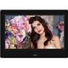 B3F7M4R9J2 Cornice per foto digitale HD da 17,8 cm, 800 x 480 cm, con LED, per album elettronico, lettore MP3, MP4, con telecomando (nero)