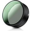 JJC Filtro UV in metallo L39 compatibile con Ricoh GR IV GR4 HDF monocromatico