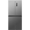 Bomann, Frigo e congelatore in acciaio inossidabile 362 L KG7358-Inox, Capacità 173 L, Frigo 121 L, Congelatore 52 L, Illuminazione a LED, Controllo temperatura, Allarme apertura, 142,5x49,5x56 cm