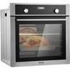 VEVOR Forno da Parete Singola, Forno Elettrico da Incasso con 9 Funzioni di Cottura, Forno Elettrico a Parete, Riscaldamento max. 200°C, Forno Elettrico da 3550W Griglia Teglia da Forno, Cucina