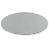 DECORA, 0931304 Piatto Sottotorta in Cartone, Rivestito in Plastica, Di Spessore 3mm, Ideale per Presentare e Servire Dolci, Colore Argento, Diametro 25 cm