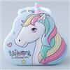 BLUECHOLON Salvadanaio in metallo a forma di unicorno, con lucchetto, design divertente, grande, per bambini e ragazze (blu)