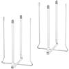 LOXSUN Scola Borracce da Lavandino, Scolabottiglie per Borracce, Scolabottiglie Verticale, Porta Borraccia Cucina, Porta Bottiglie Pieghevole, Scolaborracce per Biberon e Tazze (Argento, 2PCS)