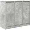 vidaXL Credenza Grigio Cemento 85x34x76 cm in Legno Multistrato, armadietto, credenza, Armadio da corridoio, Buffet, Armadio da Cucina
