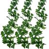 Deruxan 12 ghirlande artificiali di edera finte, foglie di edera, resistenti ai raggi UV, foglie verdi, piante finte, piante da appendere, decorazione fai da te per matrimoni, pareti, decorazione domestica
