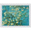 LuxHomeDecor Quadro Stampa su Tela Vincent Van Gogh Mandorlo in Fiore con Cornice in Legno Bianco Anticato Misura 53x43 CM