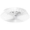 Mantra Iluminación. Modello HIMALAYA. Ventilatore e plafoniera da soffitto di 63 cm di diametro di colore bianco. Sorgente luminosa LED 70 W 2700 K-5000 K 4900 lm. Ventola 35 W