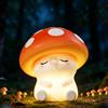 Amaredom Lampada Fungo Carina, Luce Notturna in Silicone Morbido, Dimmabile e Ricaricabile con Timer per Camera Bebè - Regalo Compleanno Bambini
