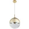 Globo Design a pendolo soffitto lampada in vetro sfera soggiorno Ess camera appeso lampada oro 15856, colorato, medio