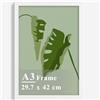 Didiseen Cornice per foto in legno, formato A3, 29,7 x 42 cm, per foto di famiglia, gallerie fotografiche, montaggio a parete orizzontalmente o verticalmente (bianco)