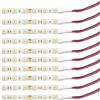 Vrabocry 10 pezzi 5050 LED flessibile striscia luce DC 12 V rosso freddo 620 nm 10 cm pannello impermeabile IP65 luci cucina mobili scaffali lampada