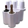 IMBALLAGGI 2000-100 Kit Portabottiglie Vino in Polistirolo con Scatola di Cartone
