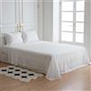 golddice Lenzuolo con angoli SUPER Rinfrescante, Altezza 35cm MADE IN KOREA nuova tecnologia del tessuto Rinfrescante DURARON COOL di Qmax < 0.4 EFFETTO RINFRESCANTE IMMEDIATO bianco (160X200X35cm)
