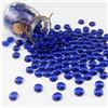 ginojex Perline di vetro da 1 kg, riempitivo per vasi, acquario, ghiaia, decorazione piatta, marmi di vetro, gemme, ciottoli, rocce, decorazione per la casa, artigianato artistico - blu cobalto