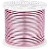 BENECREAT 30m 2mm Filo Metallico Resistente All'appannamento per Gioielli Filo Metallico Pieghevole in Alluminio per Lavorazione di Gioielli, Rosa