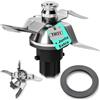 RM Pro Gruppo Coltelli TM31 con 2 Guarnizioni di Tenuta Incluse - Ricambio per Vorwerk Thermomix Bimby TM31 - Lame in Acciaio Inox SUS420 - Ricambi e Accessori Bimby TM31