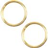 SISI UK Anelli per tende a forma di O, in ottone massiccio, placcati in ottone, 20 mm, per tende romane fai da te, per interni o esterni, confezione da 50 pezzi