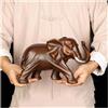 Tauzveok Decorazione Elefante, Statua Decorazione Elefante Bianco, Decorazione per Camera Letto,Soggiorno Appartamento Ufficio Armadietto del Vino, Resina,Golden Elephant