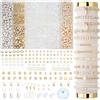 Leuyuee Kit per la Creazione di Gioielli con Perline e Pietre Preziose Naturali per Braccialetti, Collane, Anelli e Orecchini Fai Da Te