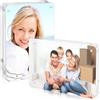 lalago 2pcs 10,2 x 15,2cm Portafoto da Tavolo con Angoli Arrotondati, Cornice Magnetica in Acrilico, Trasparente Cornice, Portafoto Senza Cornice Bifacciale Display per Esporre Foto, Cartoline