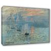 Lupia - Quadro su Tela Il Meglio dell'Arte, 50x70 cm Impressione Levar del Sole - Monet, Riproduzione d'Arte su Tela, Montato su Telaio in Legno 3 cm, Made in Italy