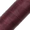 LINHASITA, Rocchetto di Filo Cerato, 100 g, 360 m, 0,5 mm di Spessore, in Poliestere, per macramé, 30 Colori - Granata/Bordeaux