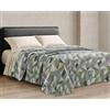 Riad Arredo Trapuntino Singolo Primaverile Estivo Morbida Microfibra 170x250 cm - Copriletto Trapuntato Leggero Delicato Traspirante Anallergico - Geometry Green
