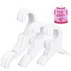 AHANDMAKER Confezione da 18 Grucce Per Animali Domestici, 3 Stili Bianco Appendiabiti Per Animali Domestici Per Cani In Plastica, Mini Appendiabiti In Plastica Per Vestiti Per Animali Domestici,