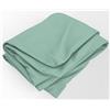 HOME ZEN HOUSEHOLD LINEN Lenzuolo Telo Copriletto Piano Superiore Traspirante Puro 100% Cotone (150X280 CM, VERDE ACQUA)