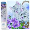 DIAMOND DOTZ Kit intermedio DD10, tela, cestino per gattini, 52 x 42 cm