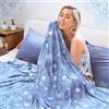 Ailemei Direct Estiva Coperta di Rinfrescante 2 Lati, Super Morbido Traspirante Coperta di Raffreddamento, Leggera Tema Costiero Estivo per Divano Letto Viaggio, 127 x 178 cm Oceano