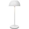 TEK ONE Tecnologia Lampada da Tavolo LED Ricaricabile Touch 1W Wireless | 3 Luci CCT Calda Naturale Fredda | USB-C | Design Moderno Minimal | Ideale per Ristorante Bar Comodino Scrivania (Bianco)