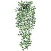 Der Rose Piante finte da appendere, piante artificiali in vaso, per interni ed esterni, per ufficio, soggiorno, bagno, mensola decorativa (1 confezione)