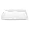 Web Convenienza Vuotatasche di Design in Plexiglass - Flag Vuotatasche Quadrato Bianco - Vuota Tasche Ingresso, Soggiorno, Ufficio Camera da Letto Bianco Quadrato