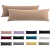 Beqnat Set di 2 federe per cuscini per chi dorme sul fianco, 40 x 145 cm, 145 x 40 cm, con chiusura lampo, 100% microfibra, resistenti e ipoallergeniche, per cuscini per dormire sul fianco