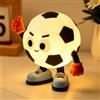 Amaredom Luce Notturna Bambini Calcio, Veilleuse Neonati LED con 8 Colori Regolabili e 2 Livelli di Luminosità, Lampada da Comodino Senza BPA per Cameretta e Allattamento, Timer 15/30/60 Min e Control