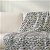 Generico Telo Copritutto - Grandfoulard Multiuso, Copridivano 2 Posti o Copriletto Singolo, Misto Cotone - Misure 240x280 cm, Colore Tibet Marino - Made in Italy