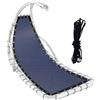 Besshepplo Panno di ricambio per sedia a dondolo sospesa in textilene, 64 x 197 x 23 cm, grigio nerastro, blu navy, caffè, kaki, grigio scuro diamante (blu navy B)
