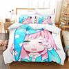 Ste-X Copripiumino Per Adolescenti Adulti SPY×FAMILY Set Biancheria Da Letto Con 2 Federe Set Copripiumino Con Chiusura A Cerniera (150x200cm,Anya 01)